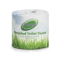 TRUSOFT TOILET ROLLS Recycled 2Ply 400Sht  4002R